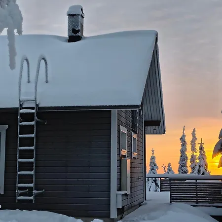 Hietavilla Borealis - Hot Tube - Sauna - Ac - Fireplace - 11kw Ev-refuel - Landscape View - Silence - Free Wifi Ruka