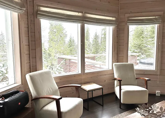 度假居 Hietavilla Borealis - Hot Tube - Sauna - Fireplace - 11kw Ev-refuel - Landscape View - Silence - Free Wifi