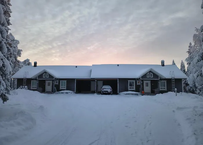 Hietavilla Borealis - Hot Tube - Sauna - Fireplace - 11kw Ev-refuel - Landscape View - Silence - Free Wifi 루카