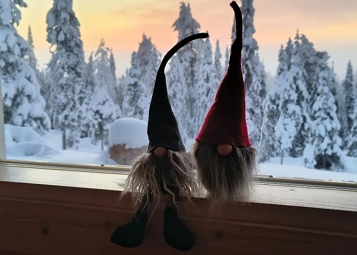 펜션 Hietavilla Borealis - Hot Tube - Sauna - Fireplace - 11kw Ev-refuel - Landscape View - Silence - Free Wifi